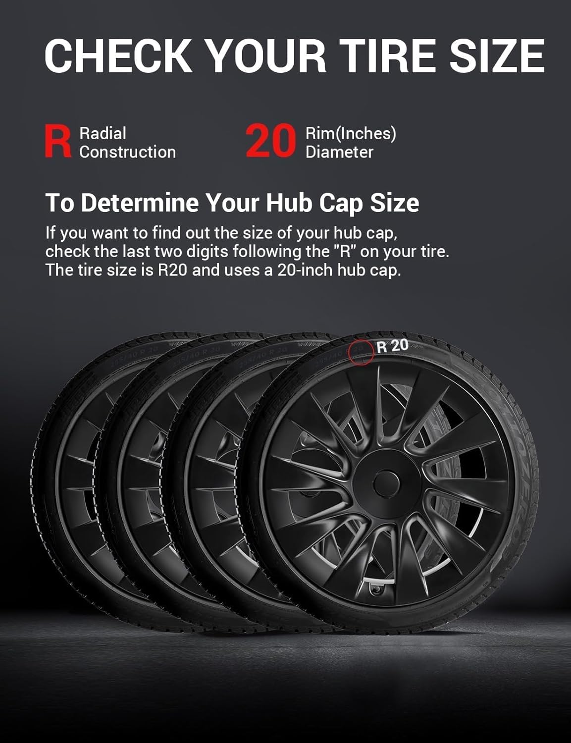 BASENOR Tesla Model Y 20 Inch Wheel Rim Protector